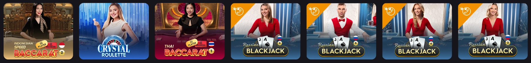 FreshBet live casino tables with real dealers